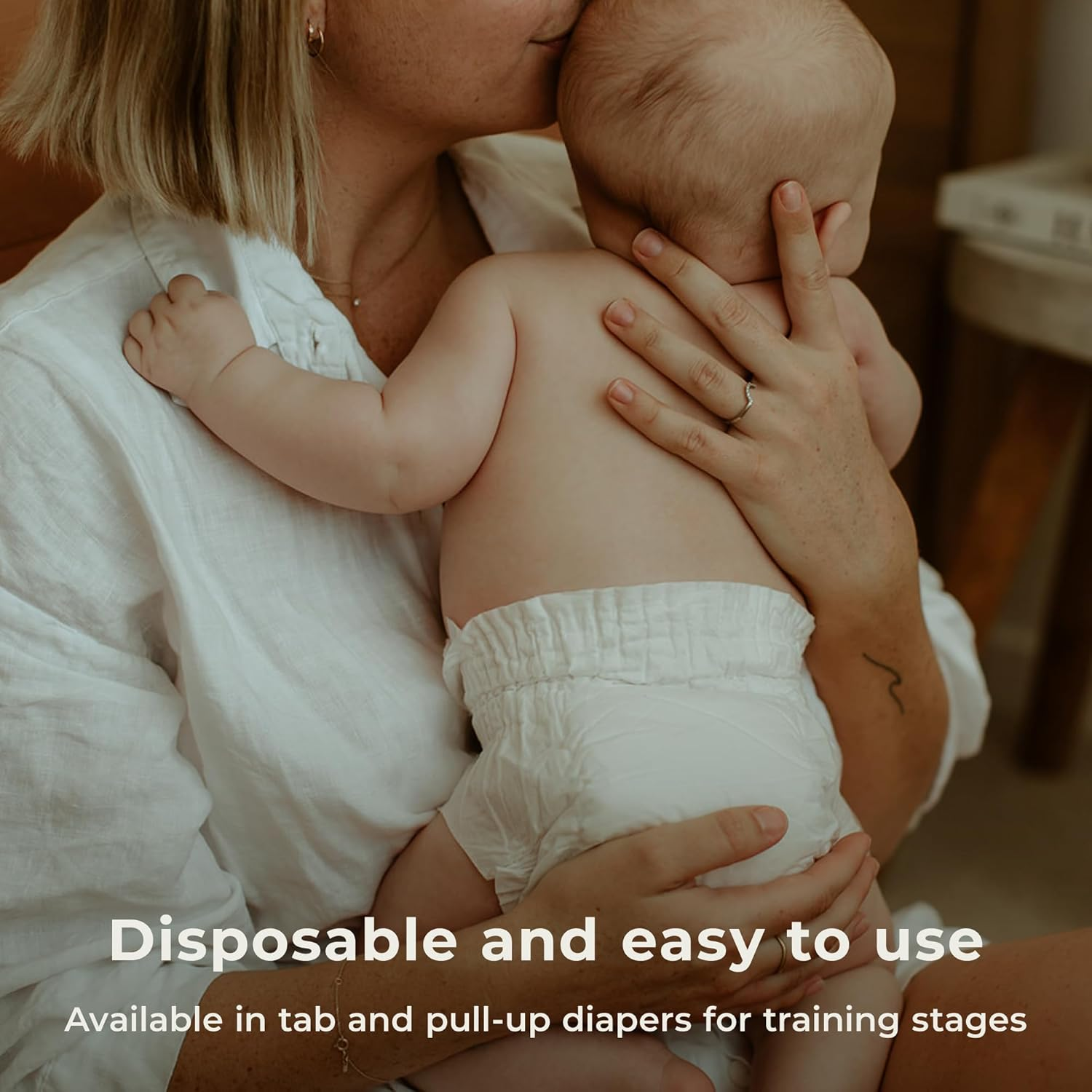 Ecoriginals - 26 Eco Infant Nappies Size 2 - Baby Nappies with 100% Plant-Based Layers, Disposable & Hypoallergenic Baby Essentials for Infant Babies - Secure Fit Baby Nappies (5-8Kg), 1 Pack image number 1