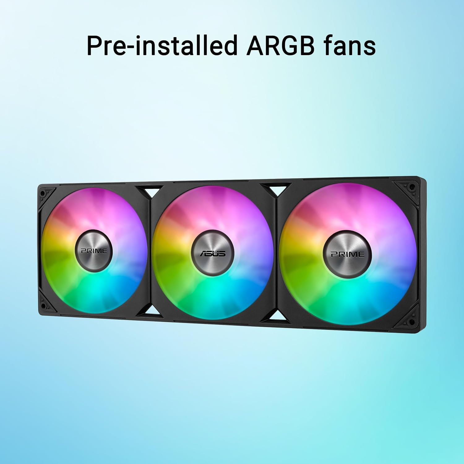 ASUS Prime LC 360 ARGB All-In-One CPU Liquid Cooler with Specially Designed CPU Contact Area & Finned Channels, Water Block with Infinity Mirror Lens Options, Pre-Installed ARGB Fans and Aura Lighting image number 4