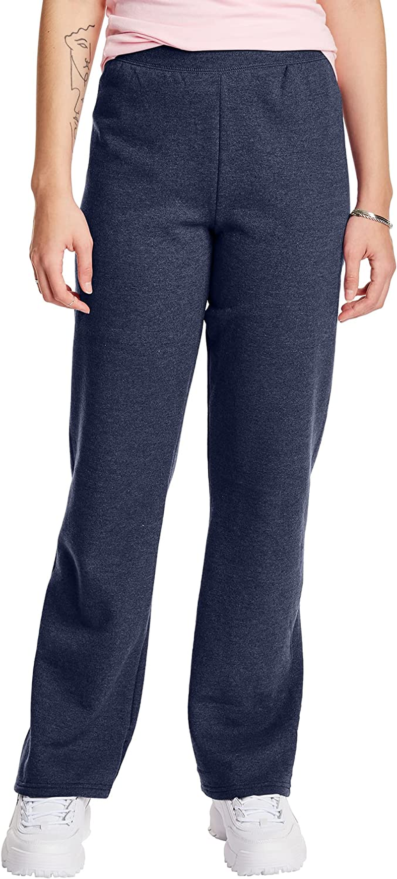Hanes Women'S Ecosmart Fleece Petite Sweatpants, Open Bottom Sweatpants, Regular & Petite Sizes