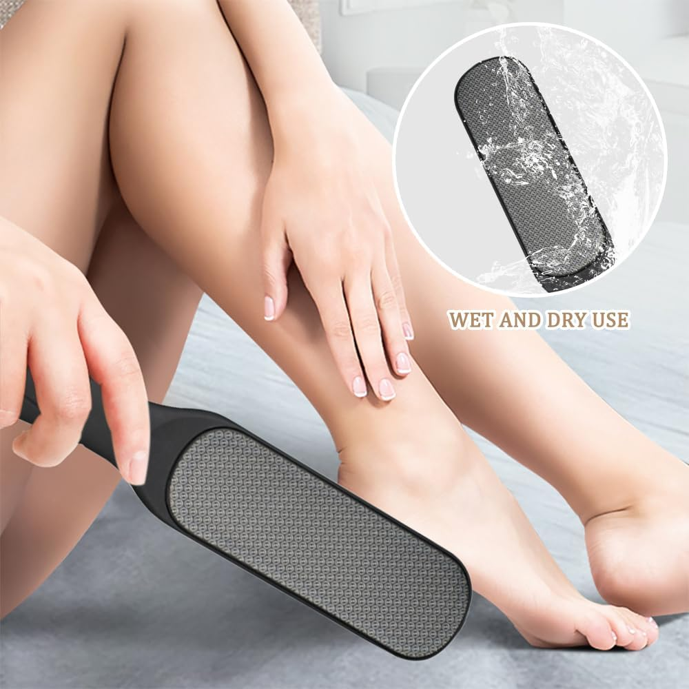XFSRG 2-In-1 Nano Glass Callus Remover, Highly Effective Callus File, Pedicure for Feet, Callus Removal, Foot Care Device (Black) image number 1