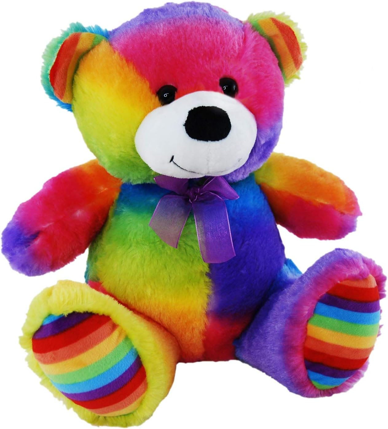 Elka Australia Jelly Teddy Bear Soft Plush Toy, Rainbow, 30 Centimeters