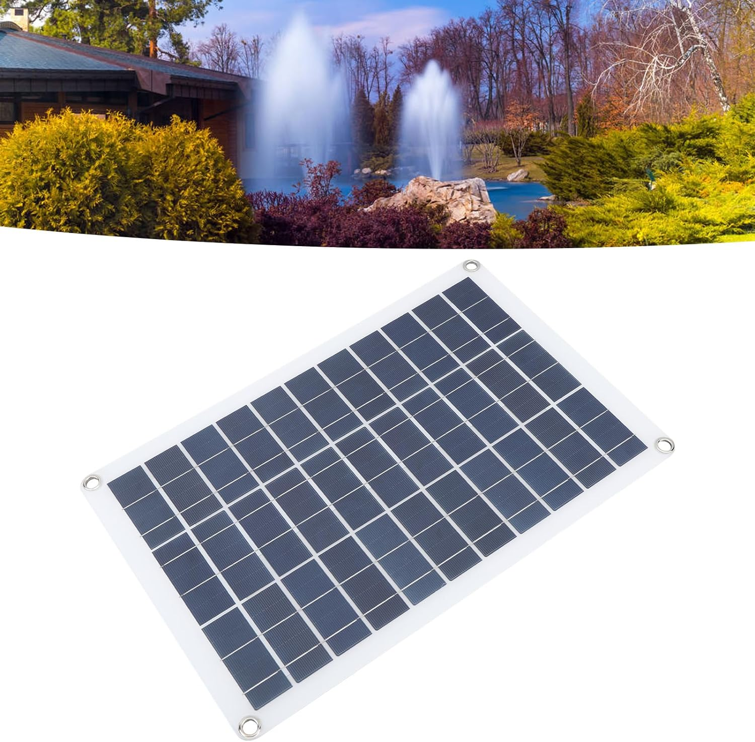 Solar Water Pump 12V 800L/H, Quiet Solar Fountain Pump with Adjustable Panel for Pond Bird Bath Garden, Green Energy (Battery Not Needed) image number 6