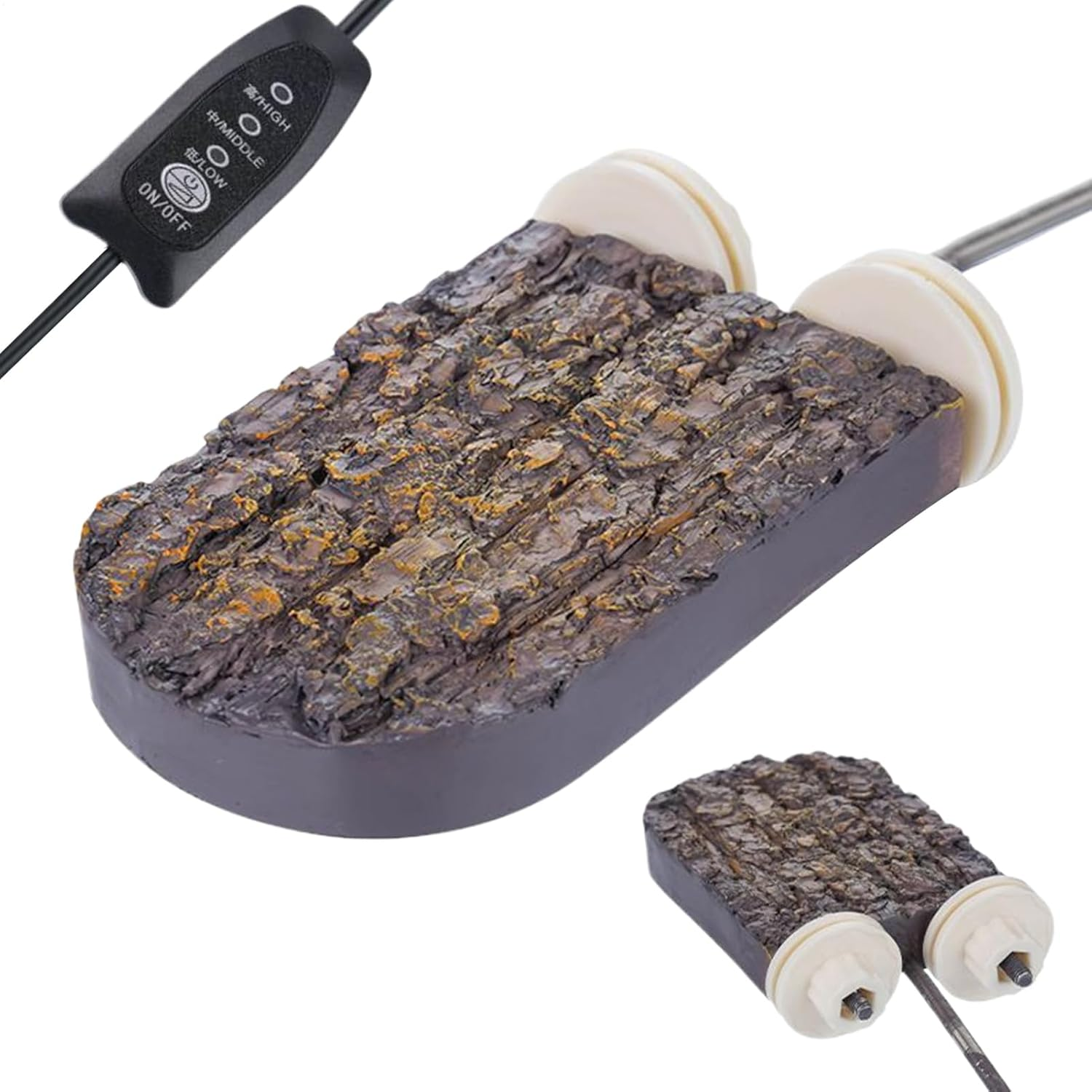 Bird Perch | Heated Bird Perch Stand Warm Stone - Warmer Habitat Stand Pet Supplies for Small Animal Parakeet Hedgehog Hamster Ferret Landscaping Decor image number 1