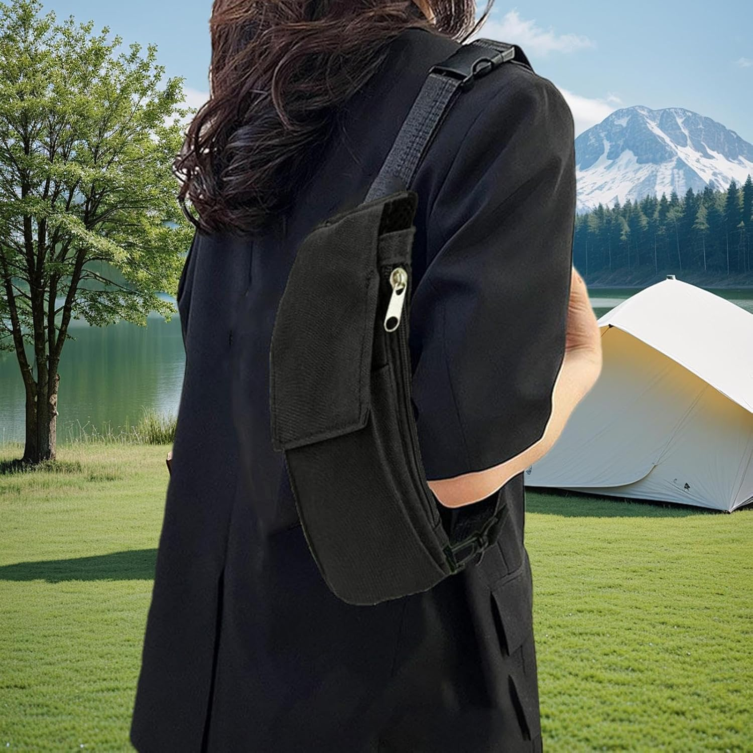 Phone Purse,Phone Chest Neck Pouch - Multi-Pocket Chest Purse,For Travel Workout Gym Running Fitness Cycling Indoor Outdoor