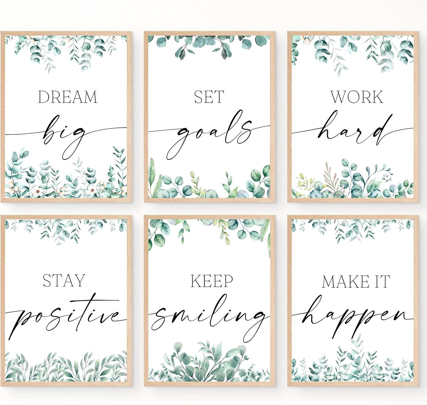 JUJU'S VIBES Pastel Danish Room Decor - Aesthetic Wall Art for Women, Teen - Wall Collage Pictures Prints, Cute Posters Clean Girl for Bedroom, College Dorm Apartment - 8X10 Set of 6 UNFRAMED.