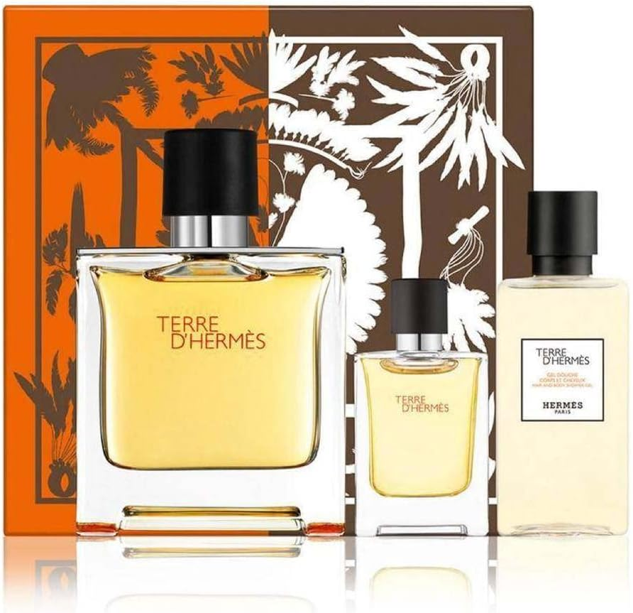 Hermes Terre D'Hermes 3-Pieces Eau De Parfum Gift Set for Men