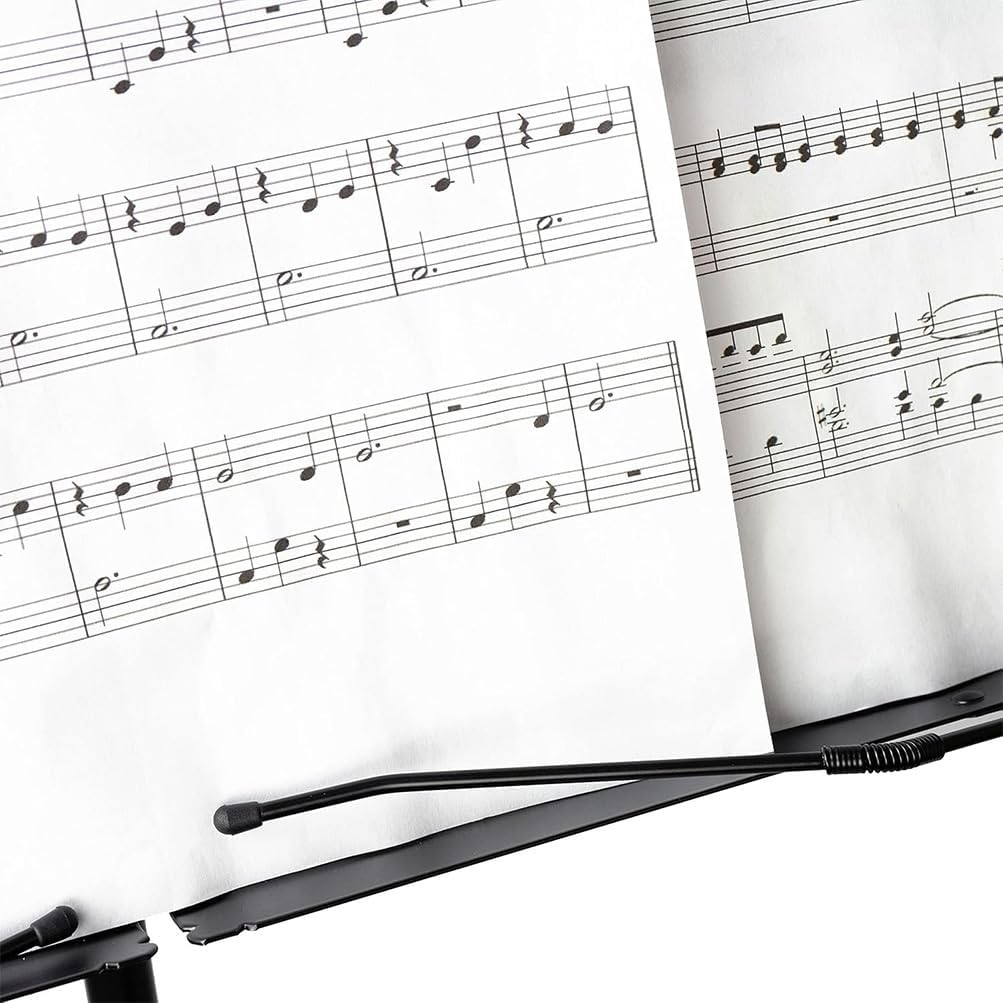 Foldable Music Stand, Portable Lifting and Folding Music Stand with Carrying Bag, Small Music Stand, Folding Sheet Music Stand and Desktop Book Stand, Perfect for Musicians, Students, Performers image number 4