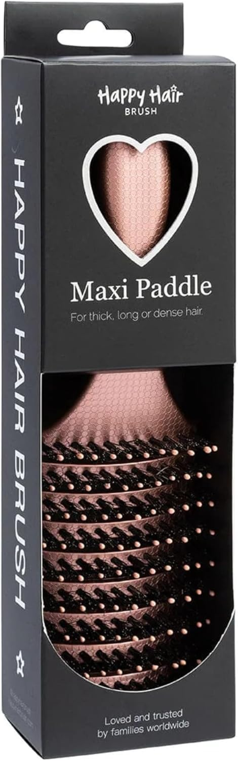 HAPPY HAIR BRUSH Pocket Brush &ndash; Compact Detangling Hairbrush for Kids & Travel &ndash; Gentle on Knots, Smooths without Pulling, Perfect for Handbags, Gym Bags & On-The-Go Styling