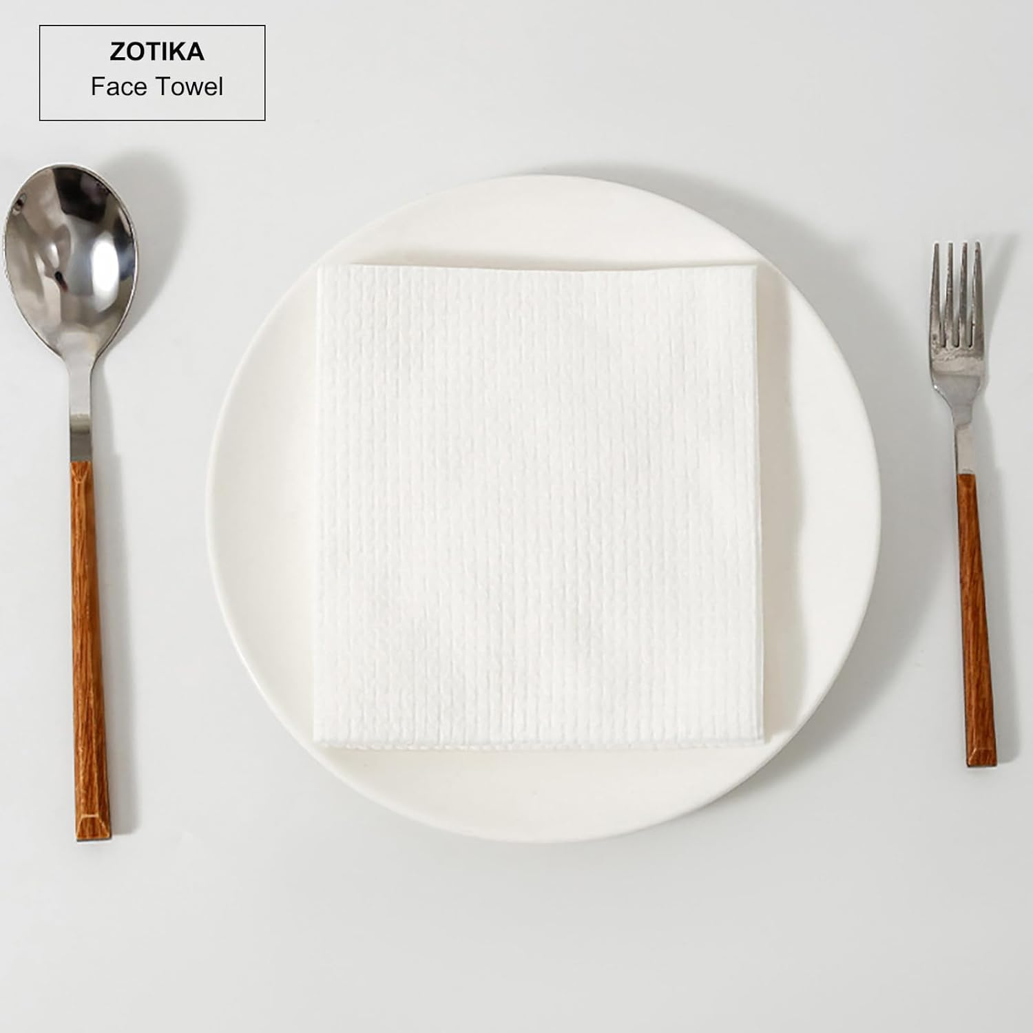 ZOTIKA Ultra Soft Dry Face Towels XL, 100% Plant Fibre, Gentle Skincare, 25 X 30 Cm, Clean Towels (3 Pack=150 Count, 25 X 30 Cm) image number 6