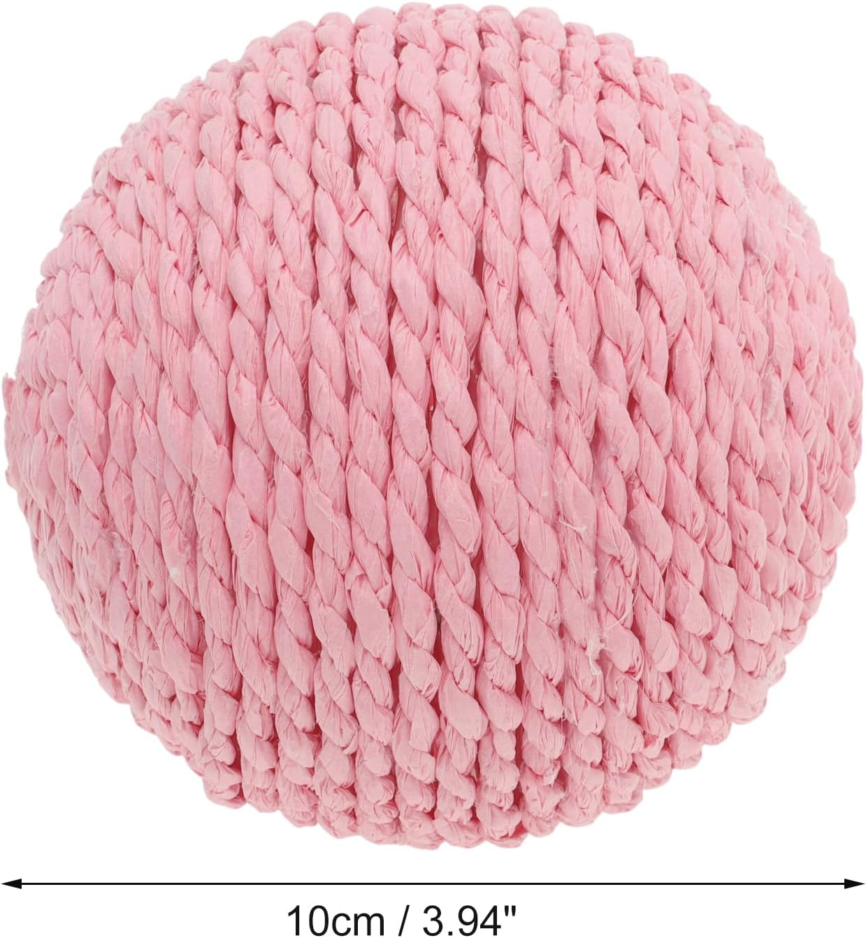 CAPASTEC Cat Playing Ball with Bell Indoors, Interactive Cat Balls for Playing and Fetch, Safety Dental Care Cat Chew Balls, Diameter 10 Cm, Pink