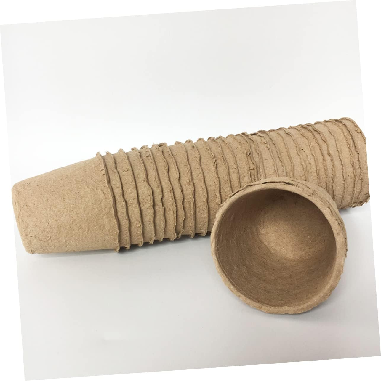 10Pcs Flower Pot Drip Trays Trays Biodegradable Pulp Plant Pots for Easy Transplanting image number 5