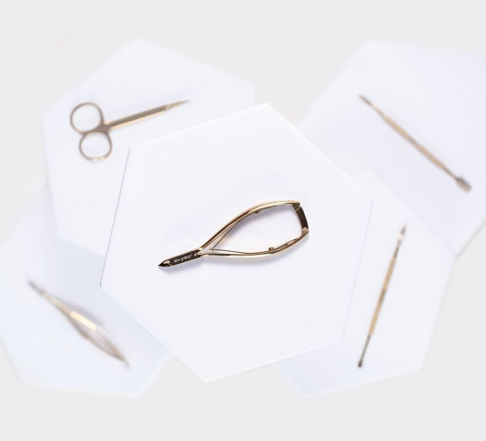 Aba Group Gold Cuticle Nippers with Two Springs 4 Mm (1139) Stainless Steel Cuticle Cutter with Sharp and Smooth Cut Fine for Removing Excess image number 3
