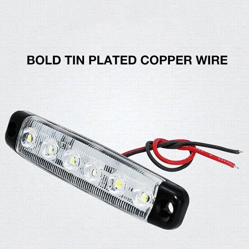 AIMALL 10X 12V Marine Boat LED Deck Courtesy Lights Waterproof White Stern Transom Lamp, Long Lifespan & Energy Efficient, 3.78" X 0.79" X 0.39" image number 3