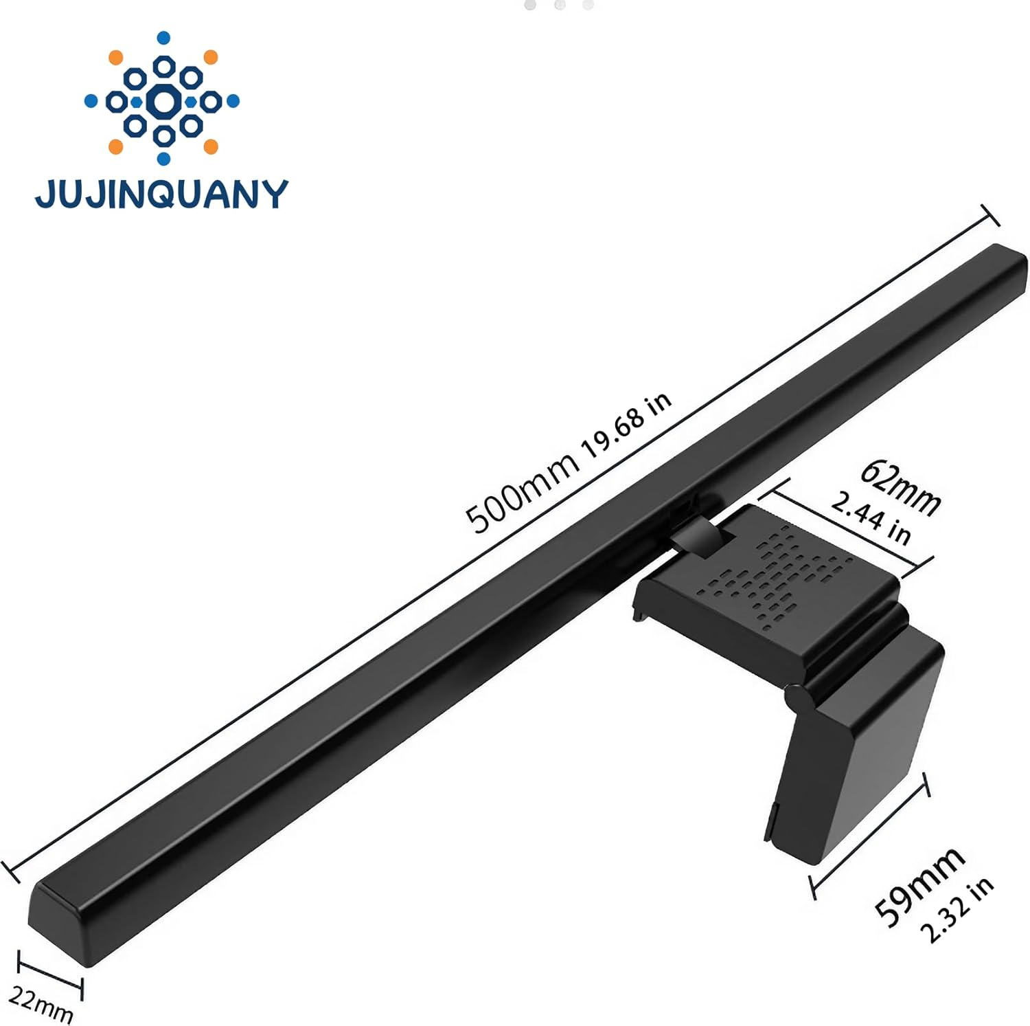 USB Computer Monitor Lamp Large 19.6-Inch LED Monitor Light Bar &ndash; 6500K, 167LM Auto-Dimming Usb-Powered Desk Lamp with Adjustable Color Temperature for Gaming, Office, Home Backlighting & E-Reading