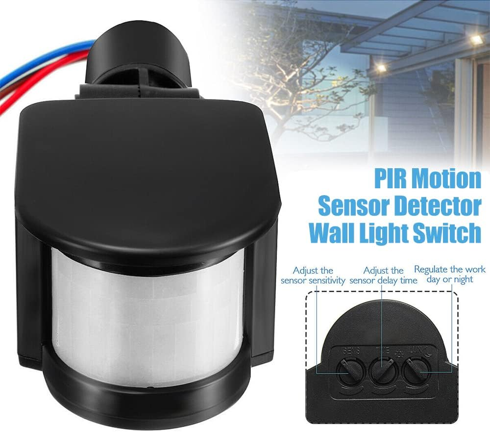 2X DC-12V Security Outdoor Infrared PIR Motion Sensor Detector ​Wall Light Switch image number 2