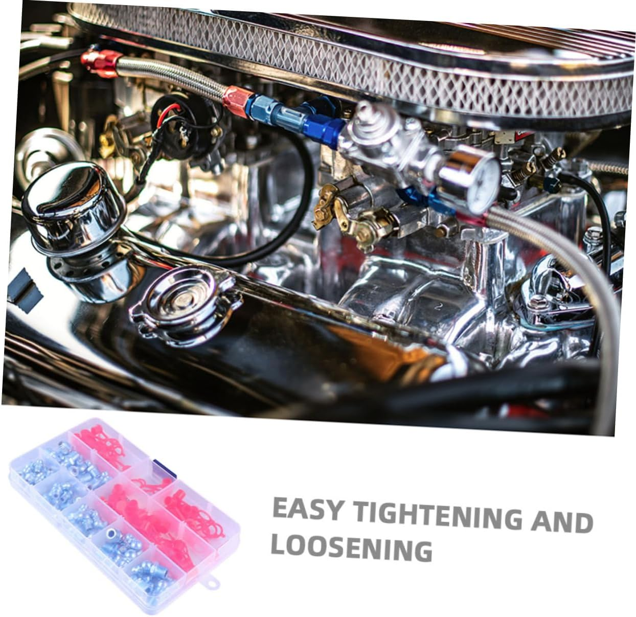 YOSADIER Grease Fittings Angled Grease Tool for Mechanical Equipment Precise Lubrication Zerk Assortment image number 5