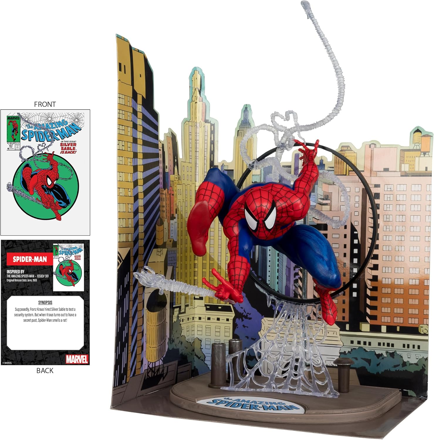 New Brand Collection 1:6TH WV1 - Figure 1 (Spider-Man by Todd Mcfarlane Comes with Comic Book) image number 2