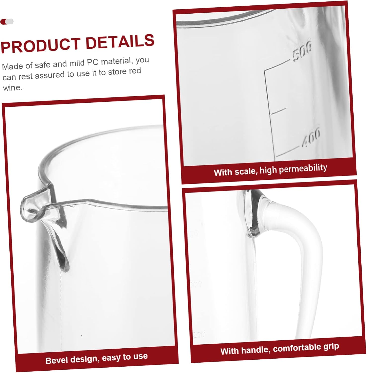 LABRIMP Large Capacity Liquor Pitcher Creative Wine Decanter Material for Whiskey Wine Tasting image number 2