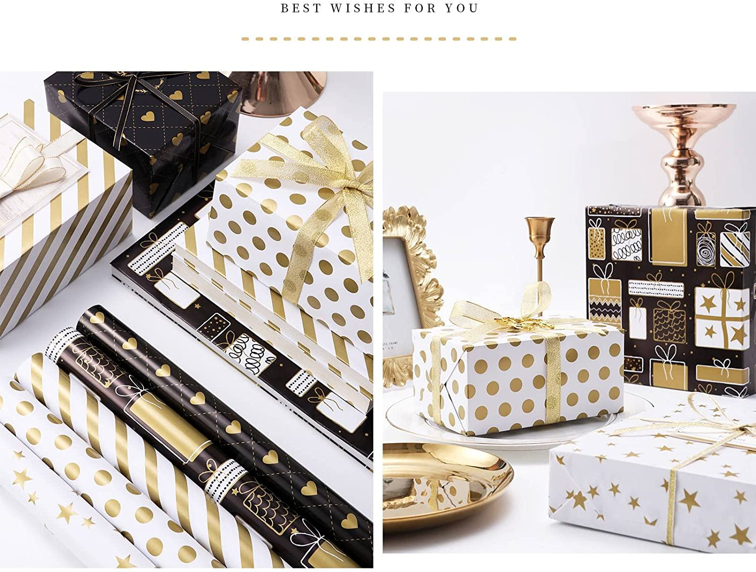 9PCS Wrapping Paper for Easter, Bridal Showers, Baby Showers, Birthdays, Friendsmas, Valentine'S Day and More