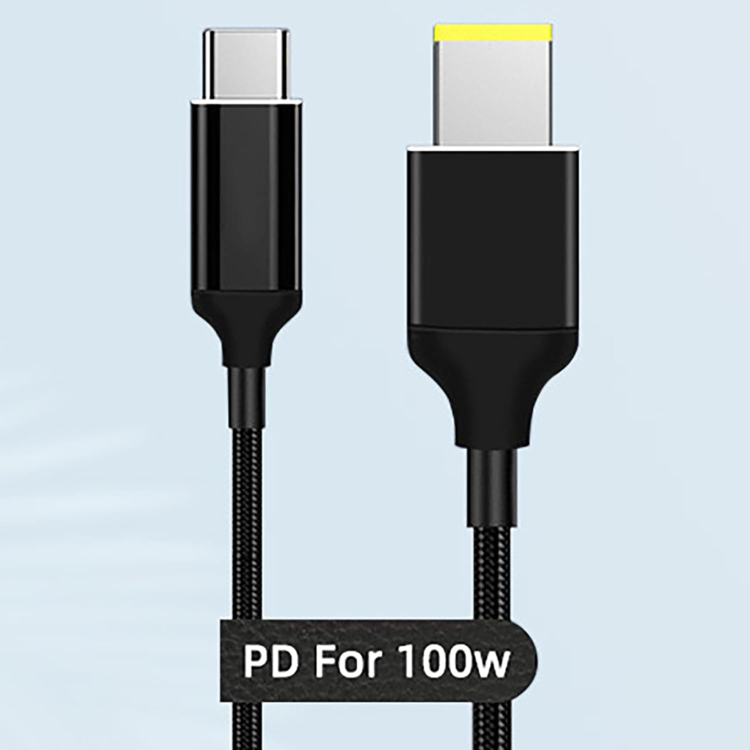 Tunghey USB C to Slim Tip Laptop Charging Cable Adapter Male Type C to Square Converter 100W PD Power Charger Supply Extension Cord for Yoga Ide-Apad Legion T470S T470 T460S T450S 1.8M