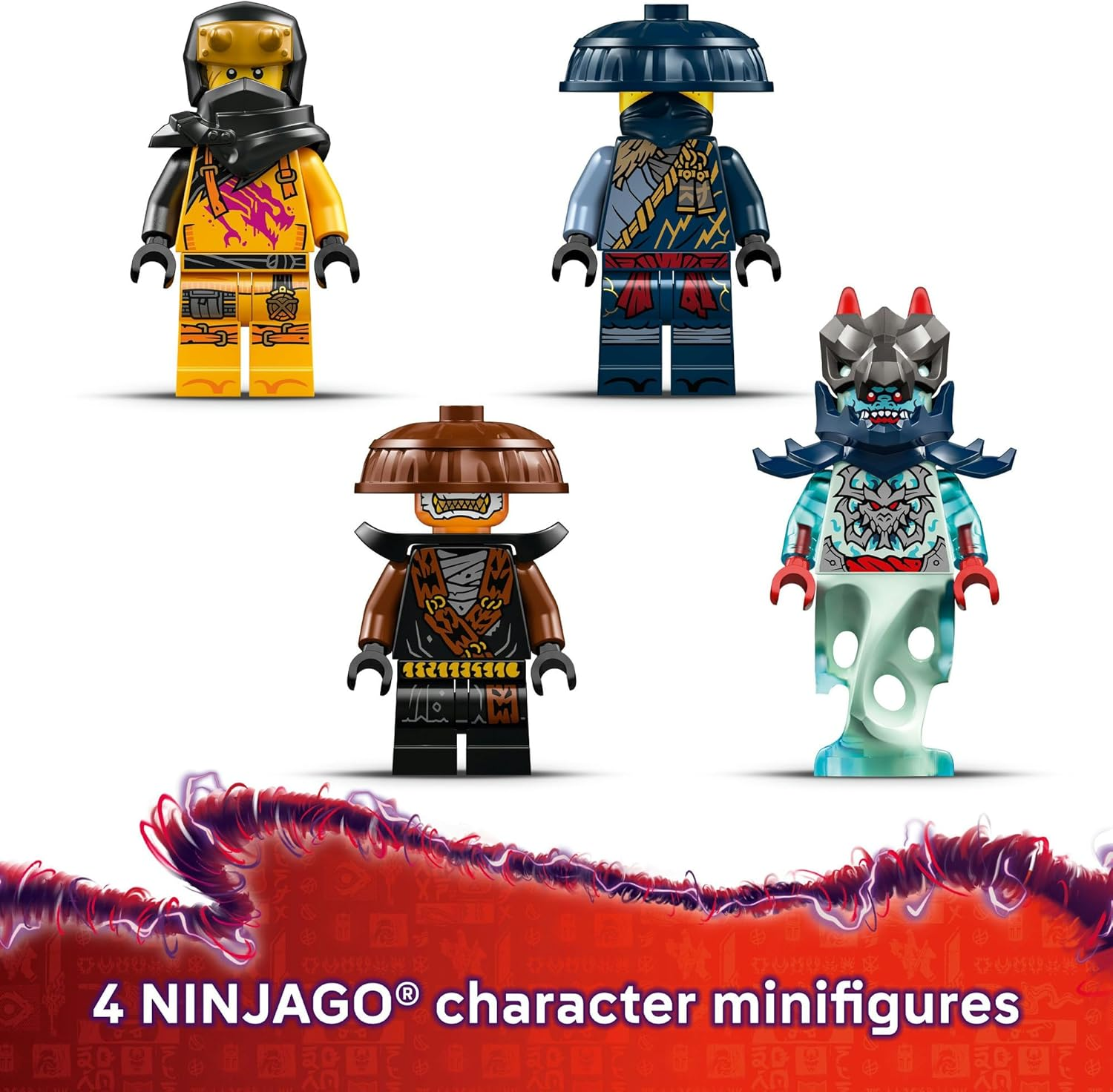 LEGO&reg; NINJAGO&reg; Rogue&rsquo;S Mech Dragon Rider 71843 Ninja Toy and Battle Playset with 4 Minifigures and Combat Accessories, Kids Birthday Toy Idea for Boys and Girls Aged 8 and Up