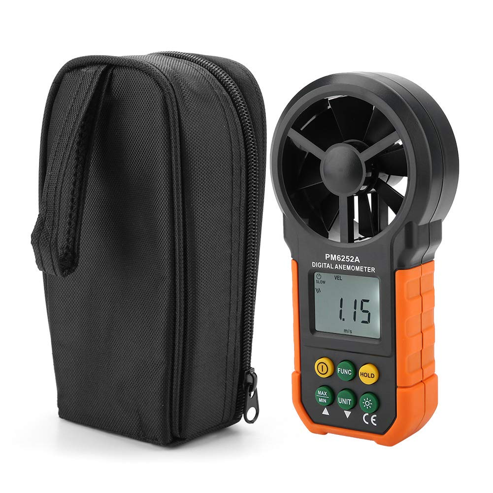High Exactness PEAKMETER PM6252A Digital Wind Speed Meter Air Volume Measuring Anemometer Portable Wind image number 6