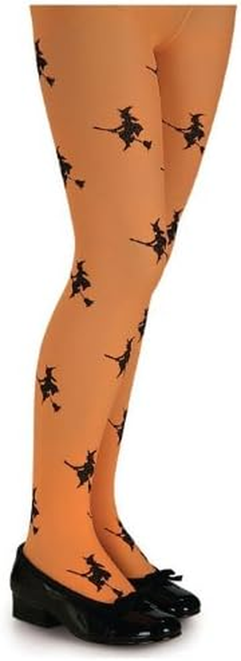 Rubie'S Girl'S Glitter Witch Tights, Orange, Small