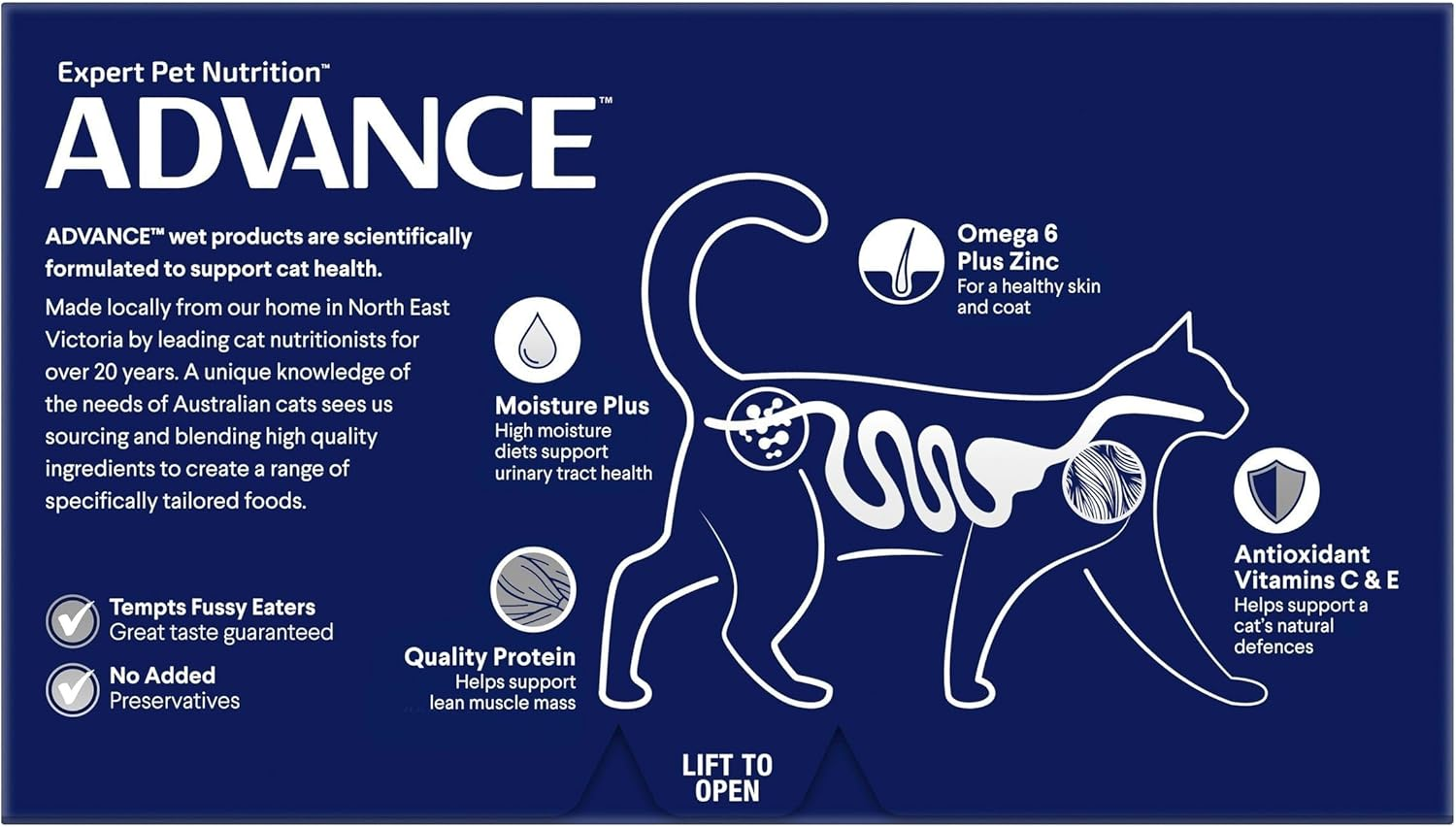 ADVANCE CAT ADULT CHICKEN LIVER MED 85G 7PK(292527)(OM7)