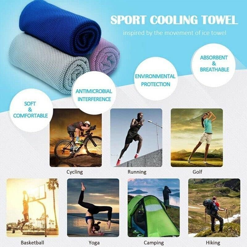 Instant Cooling Towel Gym Sport Golf Exercise Jog Cycling Outdoor Ice Cold Scarf Reusable Towel for Active Lifestyles image number 6