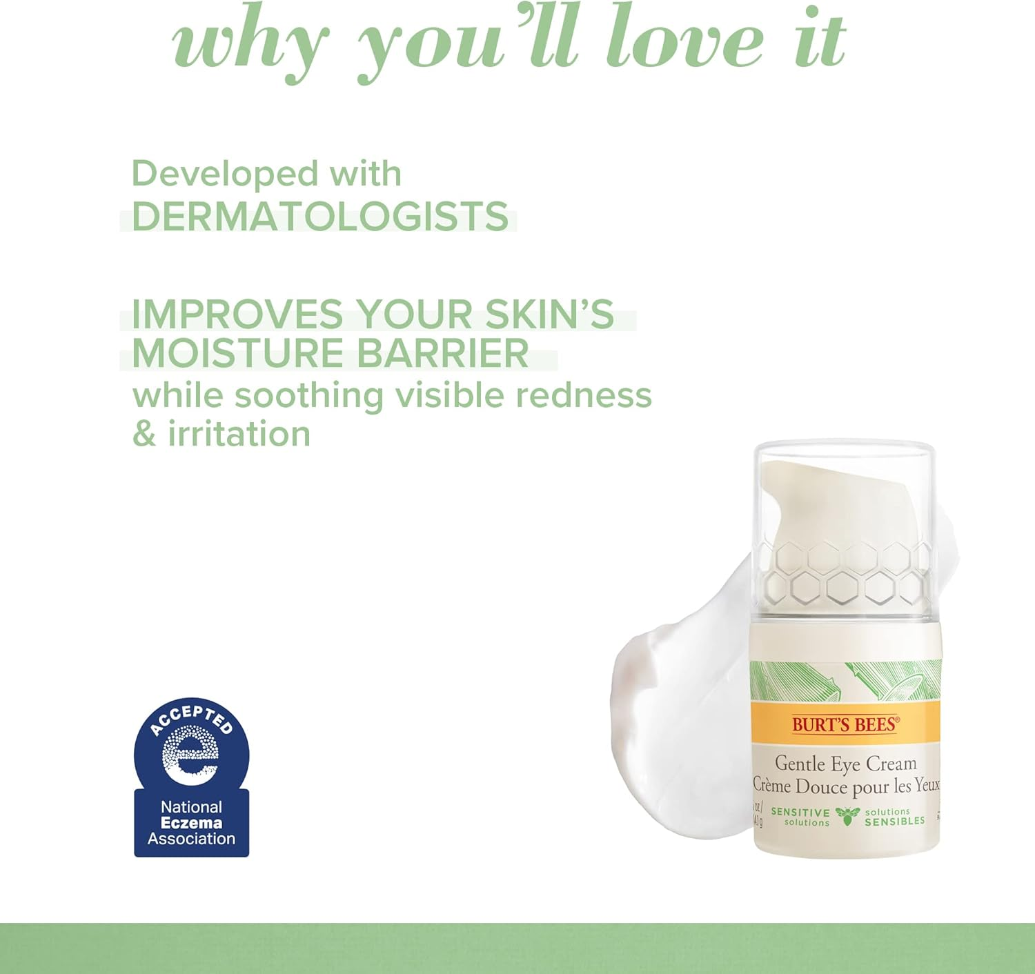 Burt'S Bees Sensitive Eye Cream 14.1 G image number 5