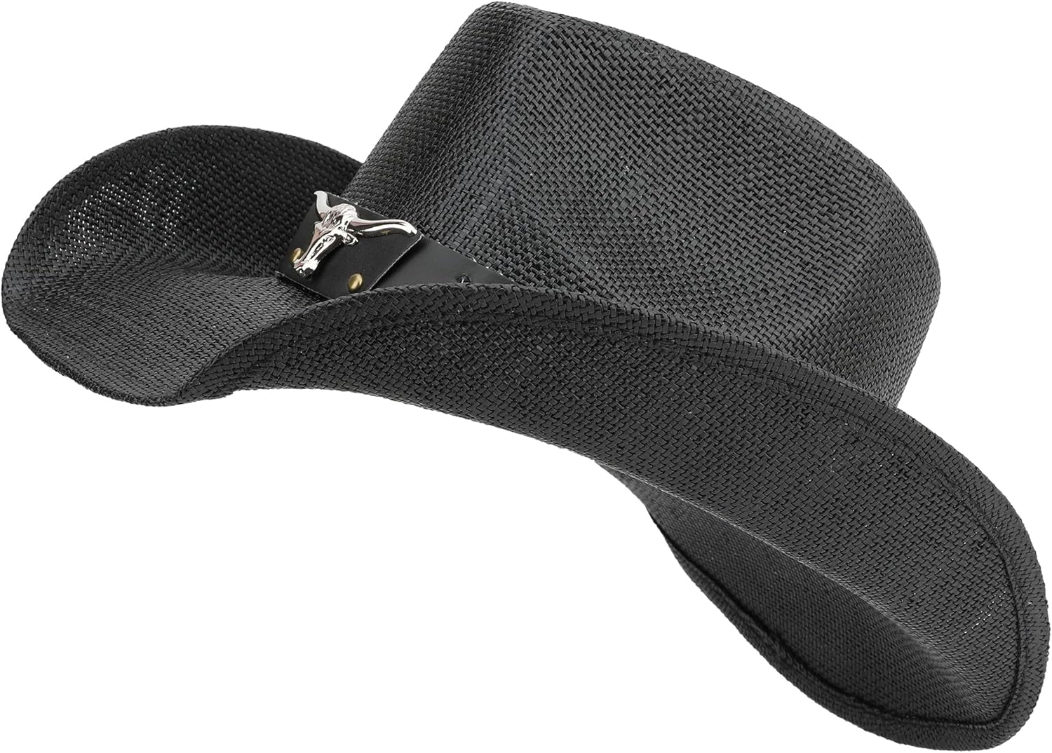 Melesh Adult Sun Straw Western Cowboy Hat Colored image number 4