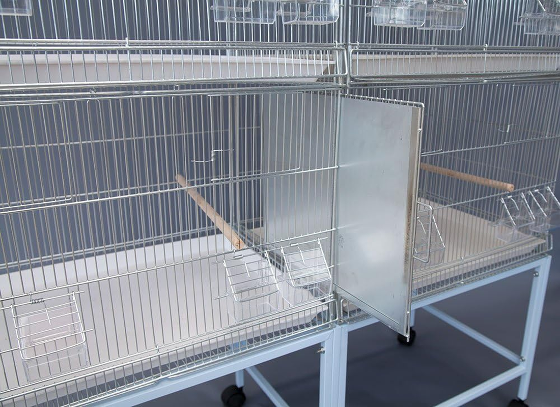 6Xbreeding Bird Cages on Stand for Canary Parakeet Budgie Cockatiel image number 1