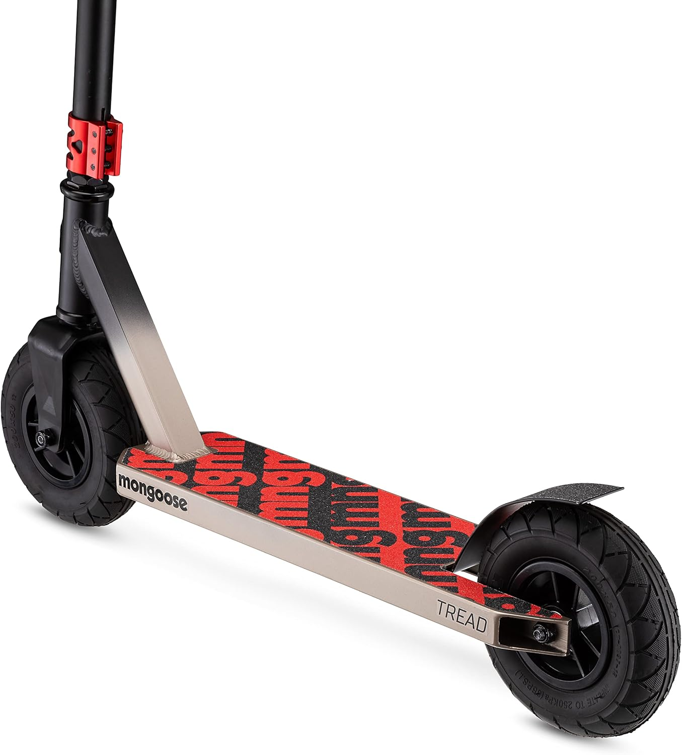 Mongoose Tread Kids and Adult Freestyle Dirt Scooter, 200Mm Big Air Filled Tires, Great for Dirt and Gravel, Ages 8 Years and Up, Max Rider Weight 220 Pounds image number 2