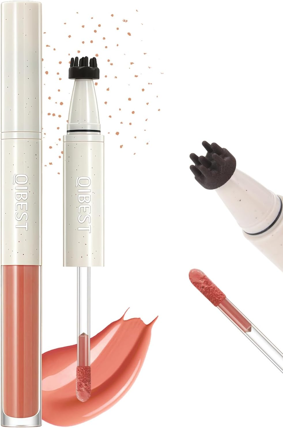 YBUETE 2 in 1 Liquid Freckle Blush Pen, Natural Lifelike Fake Freckles, Lightweight Matte Liquid Cheek Blush Makeup Pen, Long Lasting Waterproof Natural Sun-Kissed Face Makeup for Women#01