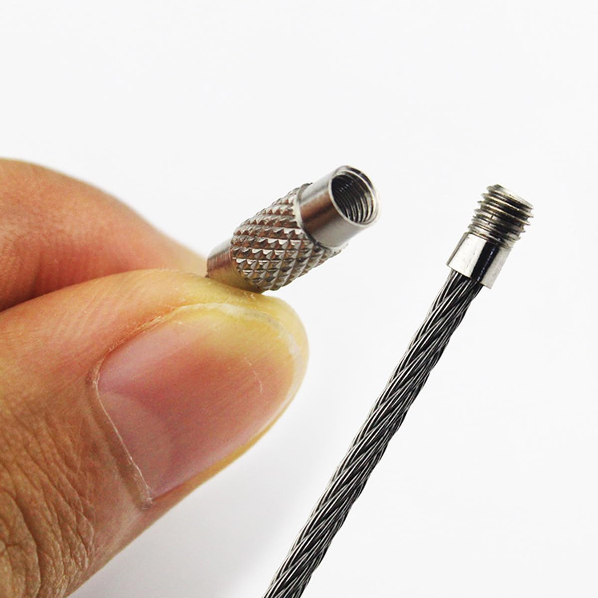 AIMALL 10 Sets Adjustable Black Steel Wire Furniture Anti-Tip Kit for Child Safety, Heavy Duty Nylon Straps for Shoe Cabinet, Bookshelf, Bucket Cabinet, Size 7.87In image number 3