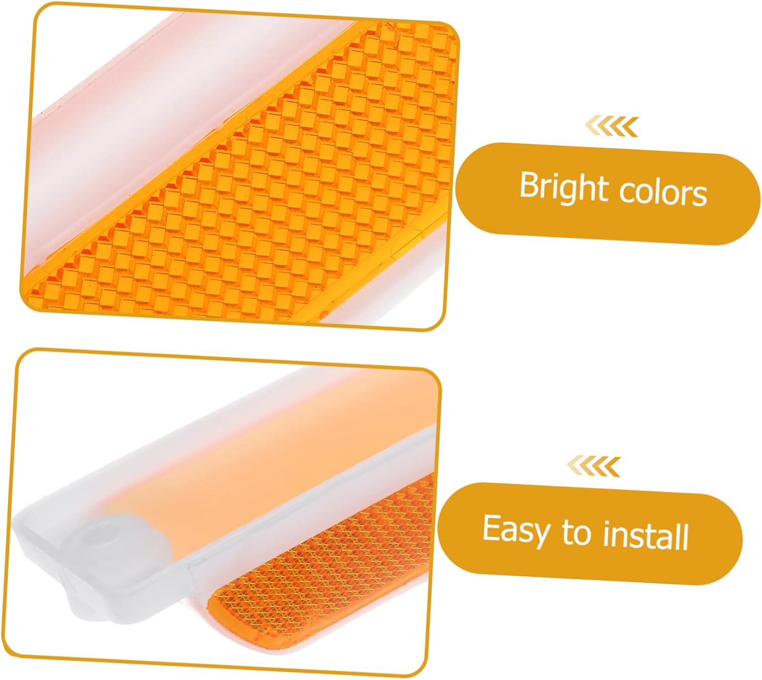 2Pcs Reflective Delineator Markers Weatherproof Road Safety Signs for Driveways Parking Lots Construction Zones image number 3