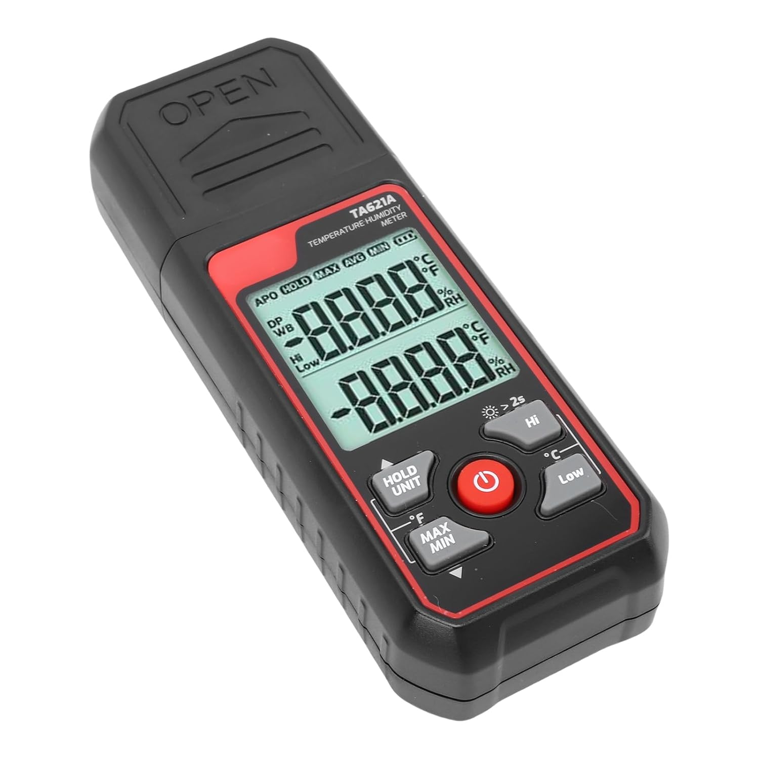 Zerodis Ph Water Humidity Meter Hygrometer Thermometer Temperature Humidity Meter with Dew Point Wet Bulb Backlight Display Suitable for Indoor Home Greenhouse Office High Accuracy image number 6