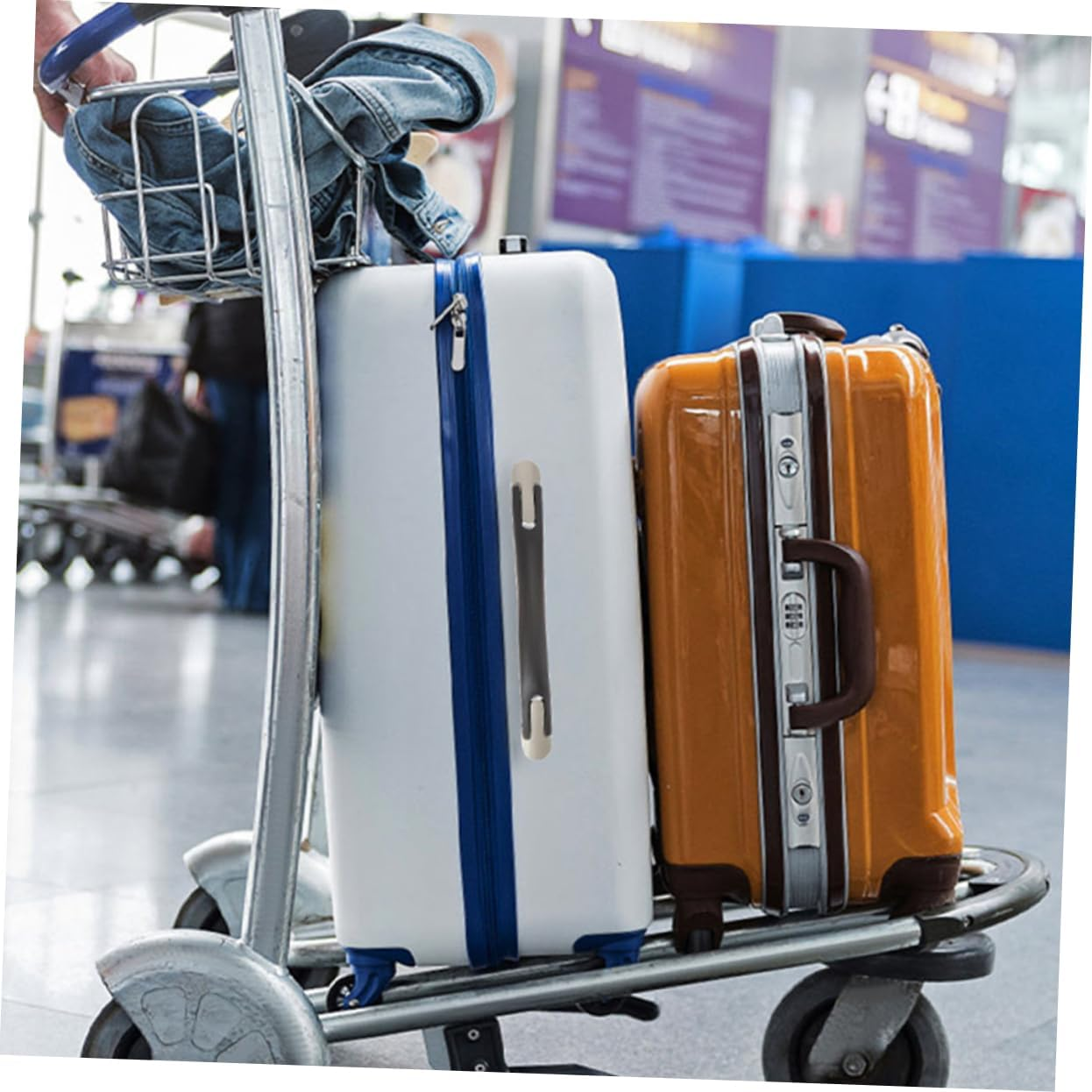 TOVINANNA 2Pcs Suitcase Luggage Handle Replacement Plastic Travel Handle Grip for Suitcase Luggage Carry Travel Bag image number 3