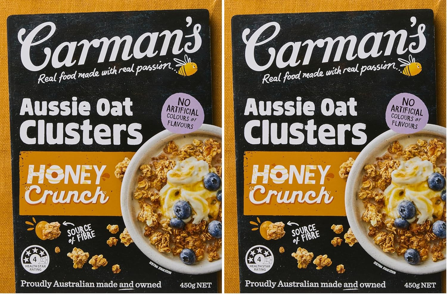Carman'S Clusters Aussie Oat Honey Crunch 450 G image number 2