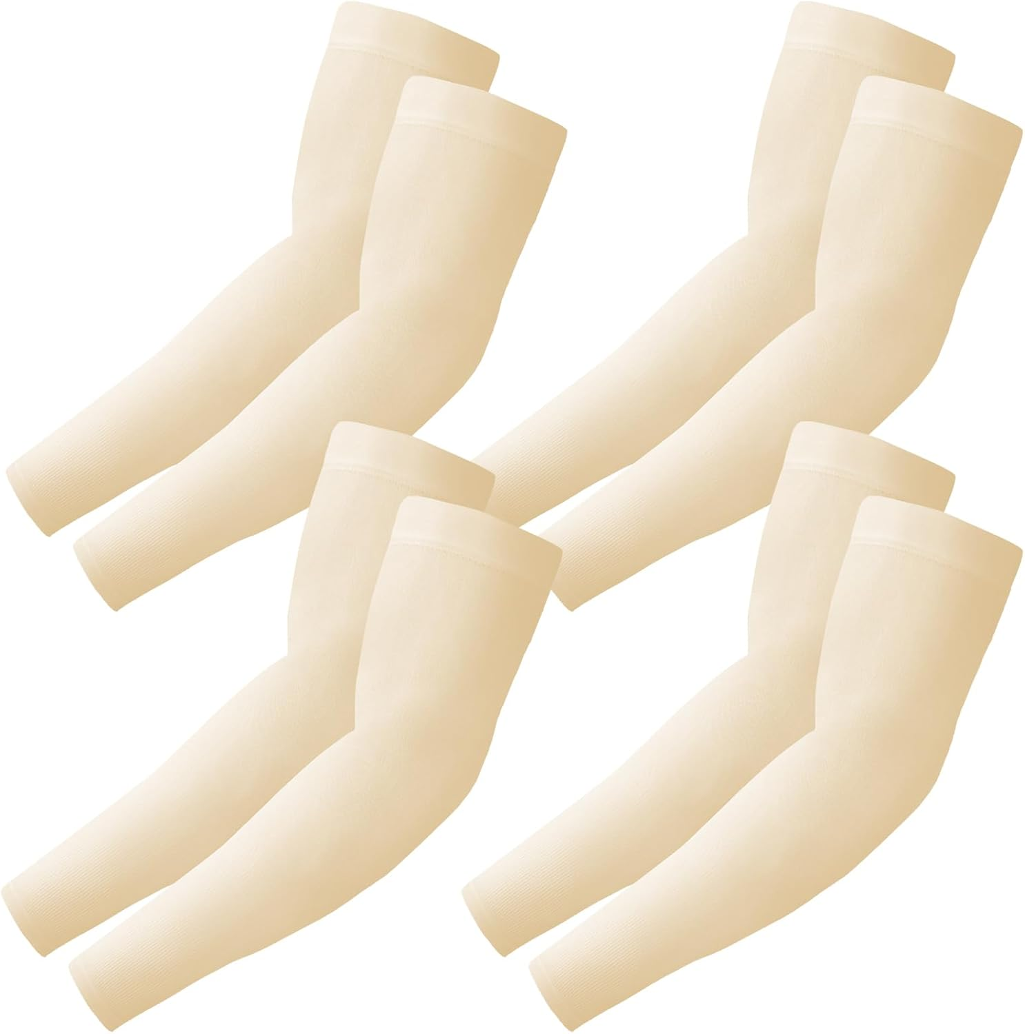 4 Pairs Arm Sleeves to Cover Arms for Men & Women,Uv Sun Protection,Cooling Sports Compression,Tattoo Cover up Sleeve image number 1