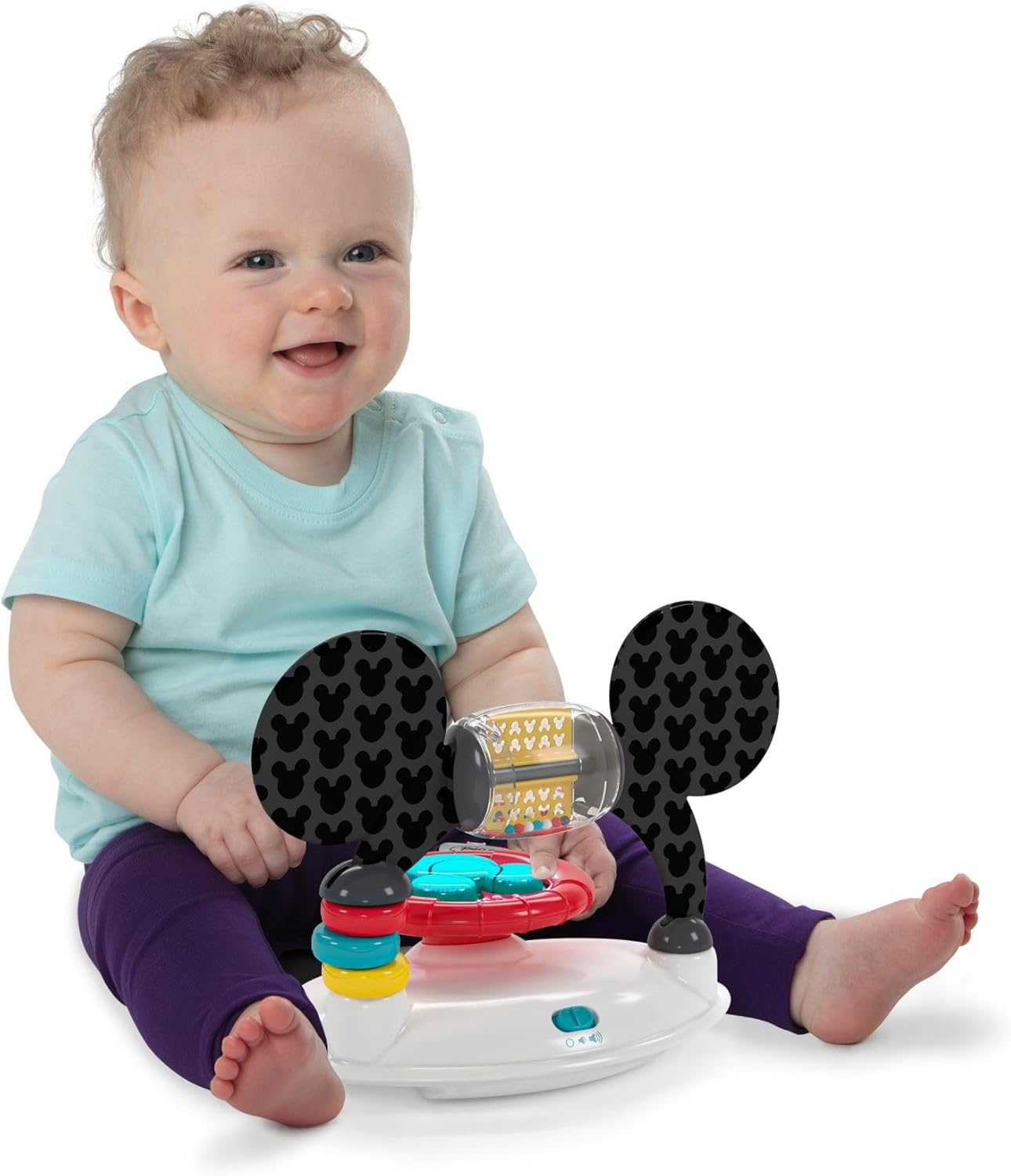 Bright Starts Disney Baby Mickey Mouse Original Bestie 2-In-1 Baby Activity Walker - Easy Fold Frame and Removable -Toy Station, 6 Months and Up image number 2