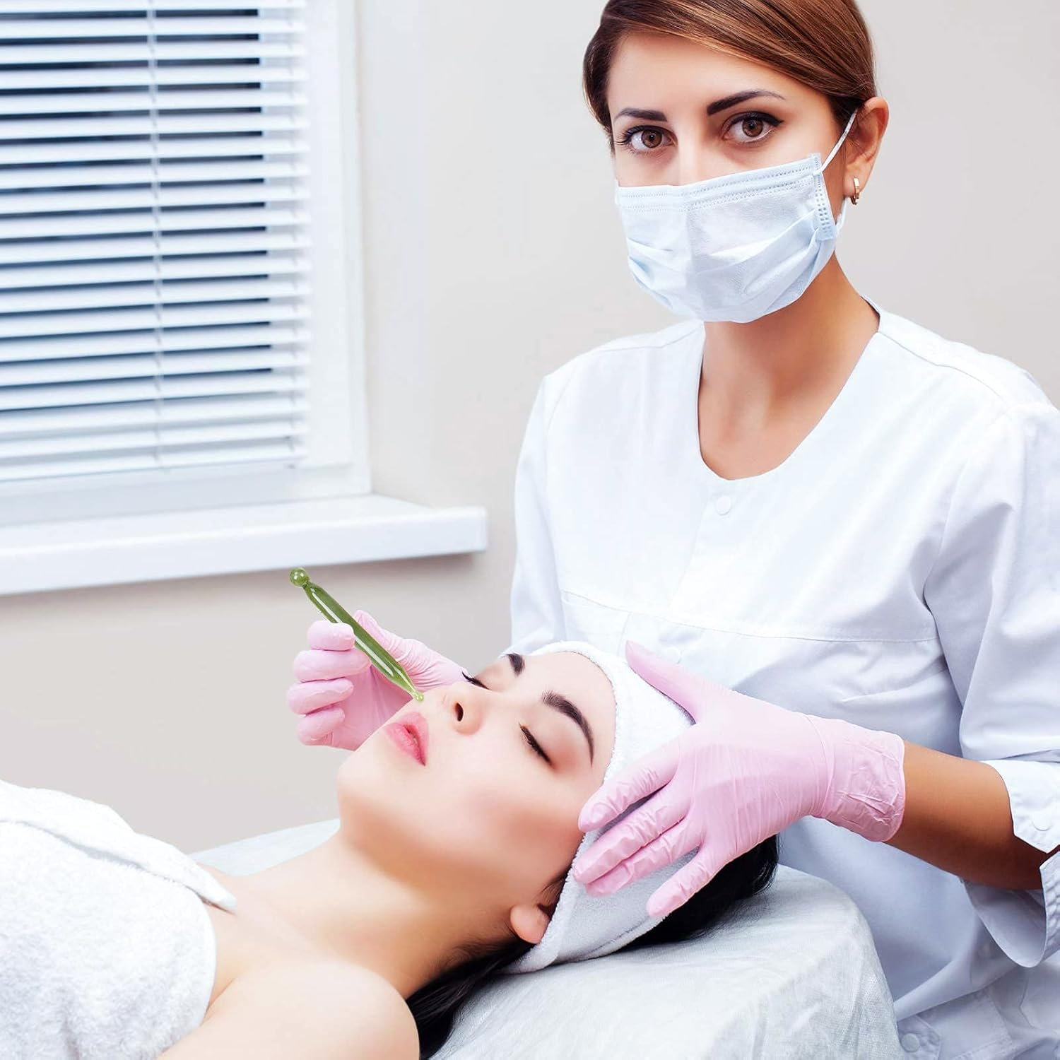 4PCS Massage Tools Acupuncture Pen Self Massage Gua Sha Pointing Pen with Silver Stainless Steel Ear Point Acupuncture Pen with Gold Double Headed Ear Massage Pen image number 2