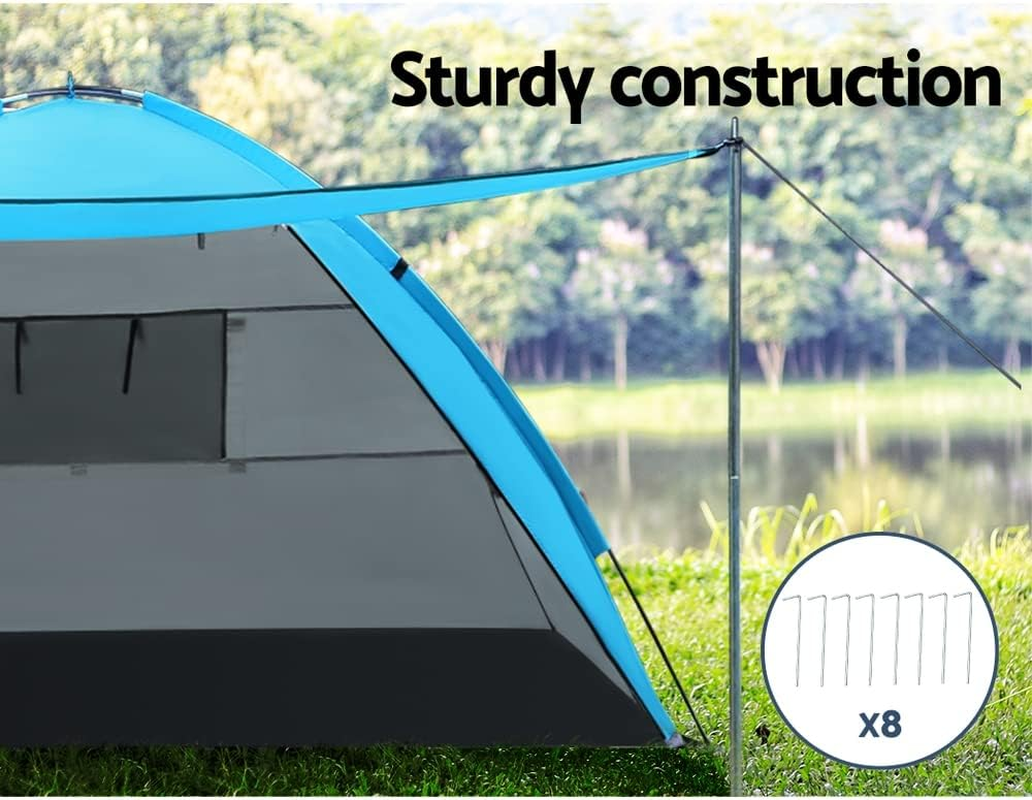 Weisshorn Pop up Beach Tent, Camping Tents 4 Person Portable Dome Shade Shelter, Automatic Easy Instant Setup Lightweight Umbrella Sun Protection Outdoor Fishing Family Picnic - Model 1 image number 4