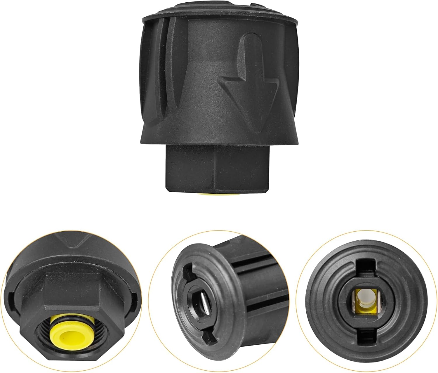 2 Pack Coupling Union a M22 14MM Hose Adaptor for Karcher Quick Connect Adapter Pressure Washer Hose Fittings image number 3