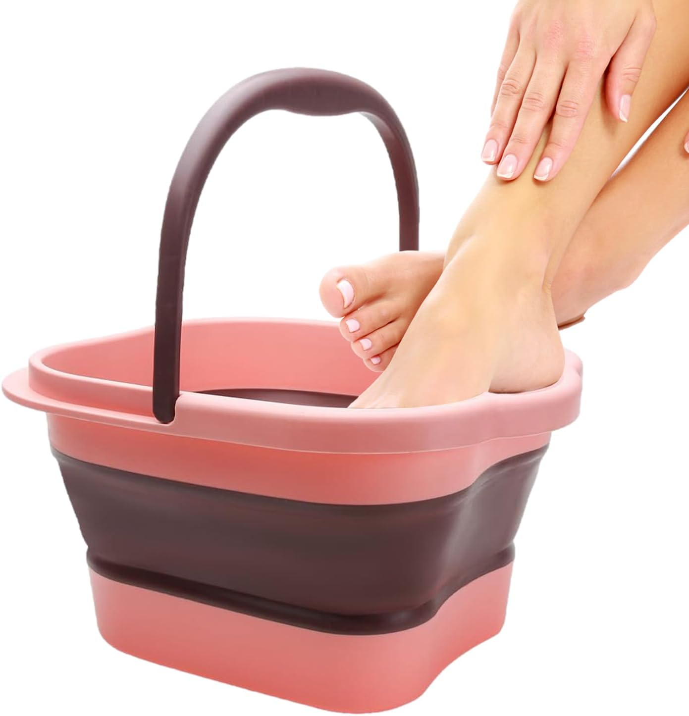 Foot Bath Bucket | Foot Wash Basin Pedicure Foot Bucket 15L | Large Space Foot Soak Foot Spa Bucket with Handle, Foot Tub for Travel, Outdoor, Laundry Borato