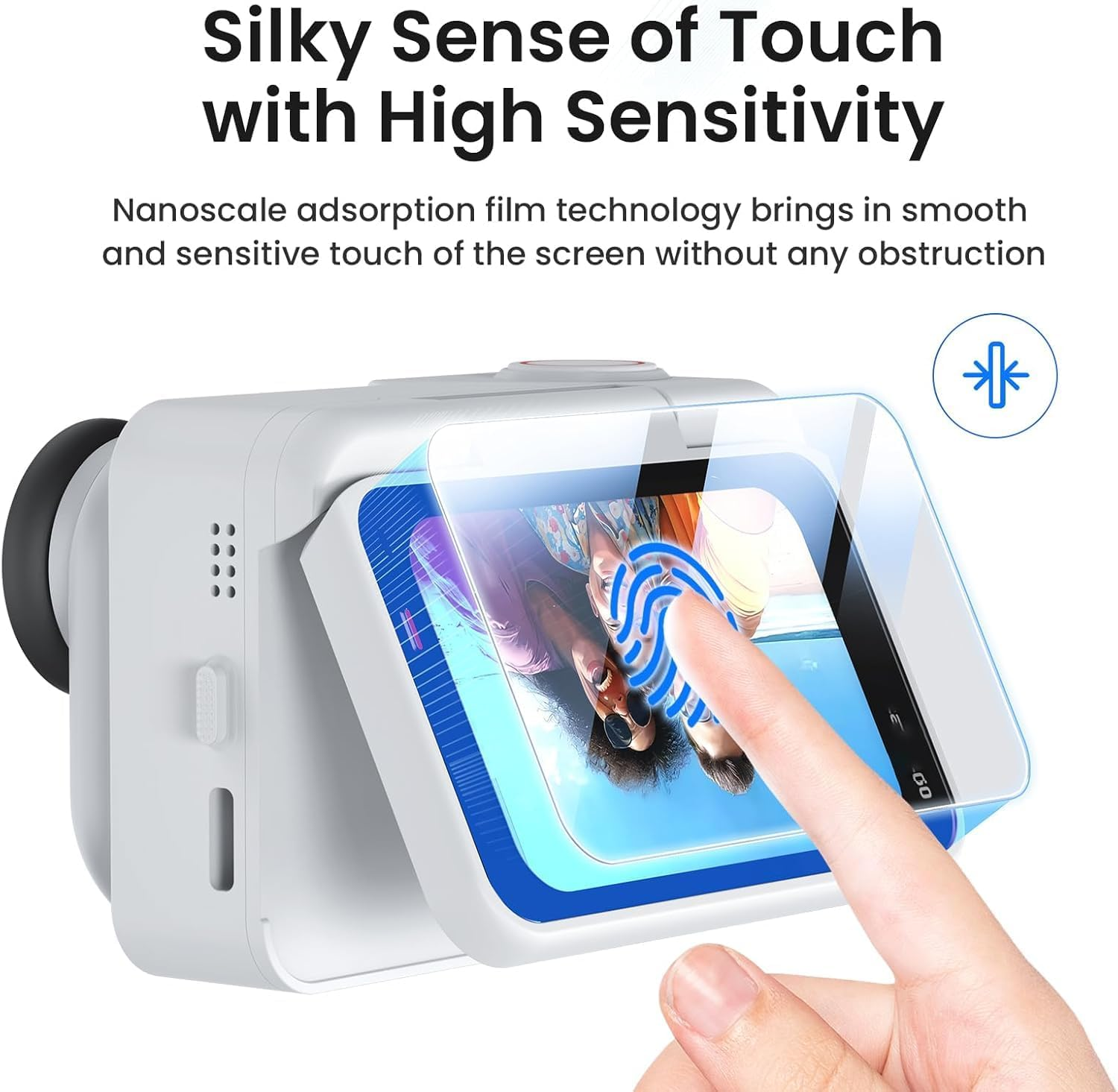 Carrying Case Accessories Kit Compatible with Insta360 GO Ultra - Portable Bag, Silicone Protective Case, Tempered Glass Screen Film, Mini Tripod image number 2