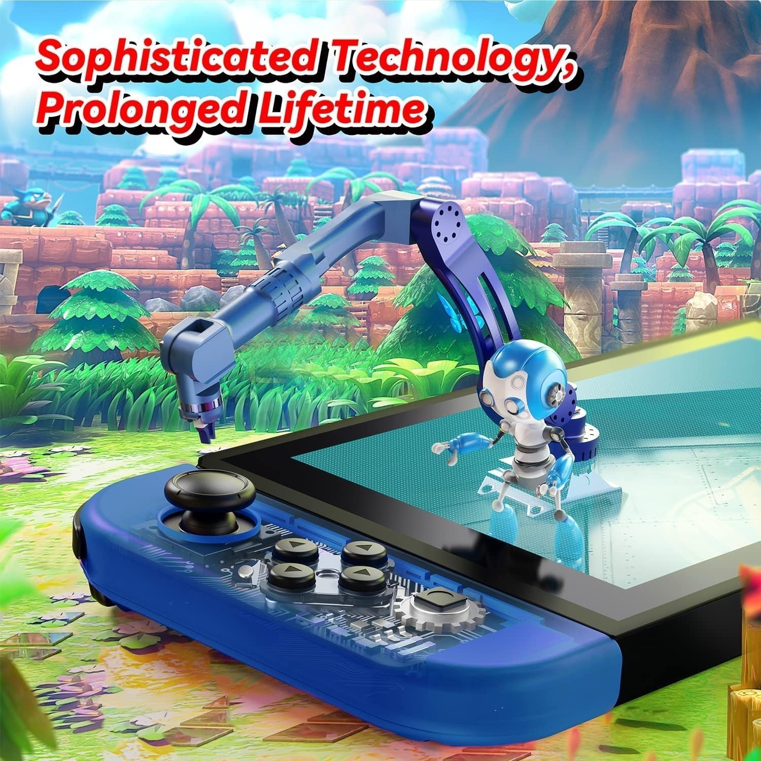 Joy Cons for Switch Controllers, Wireless Replacement for Switch Joycons, Left and Right Controllers Support Sports Dual Vibration,Wake-Up Motion Control(Blue and Yellow)