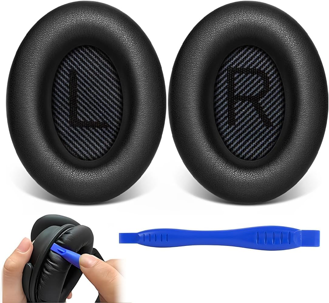 Replacement Ear Pads for Bose QC35, Professional Ear Pads Headphones with Over-Ear Headphones by Quietcomfort 35 QC35 and Quiet Comfort 35 II QC35 Ii image number 4