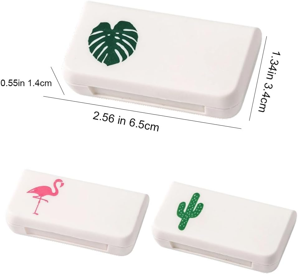 3 Pack Daily Pill Organizer, 3 Compartments Portable Pill Case Travel Pill Organizer,Pill Box for Purse Pocket to Hold Vitamins,Cod Liver Oil,Supplements and Medication