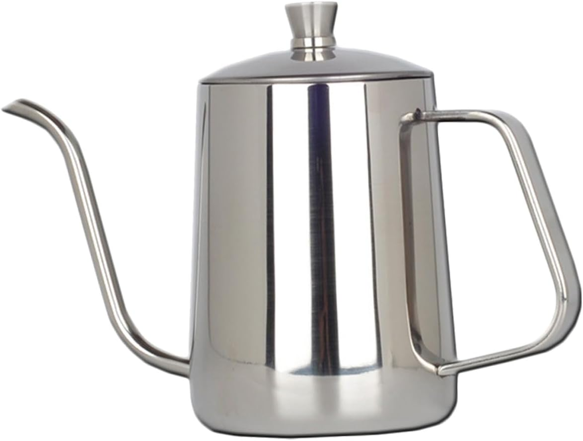 PERSELOSO Stainless Steel Gooseneck Kettle for Coffee Tea Brewing Induction Compatible Long Spout for Precise Pour Control Elegant Office Home Use Heat Resistant Base Easy to Hold Design image number 5